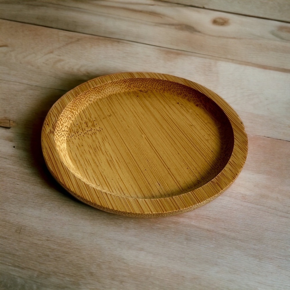 Wooden Bamboo Plant Saucer Drip Tray - Picture 5 of 14